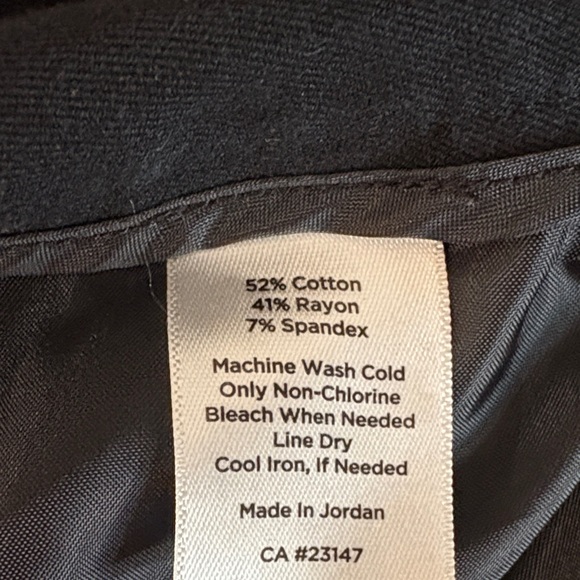 Talbots Black Curvy Straight Leg Pants - Picture 7 of 10